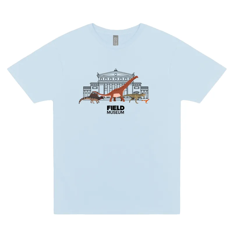 Museum Building Dinosaur Parade Tee