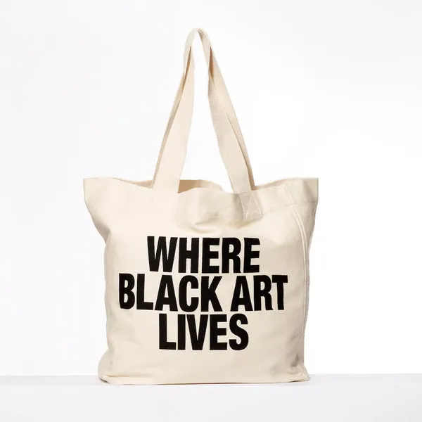 Where Black Art Lives Beach Tote