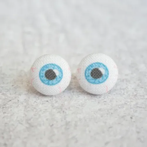 Eyeball Fabric Earrings